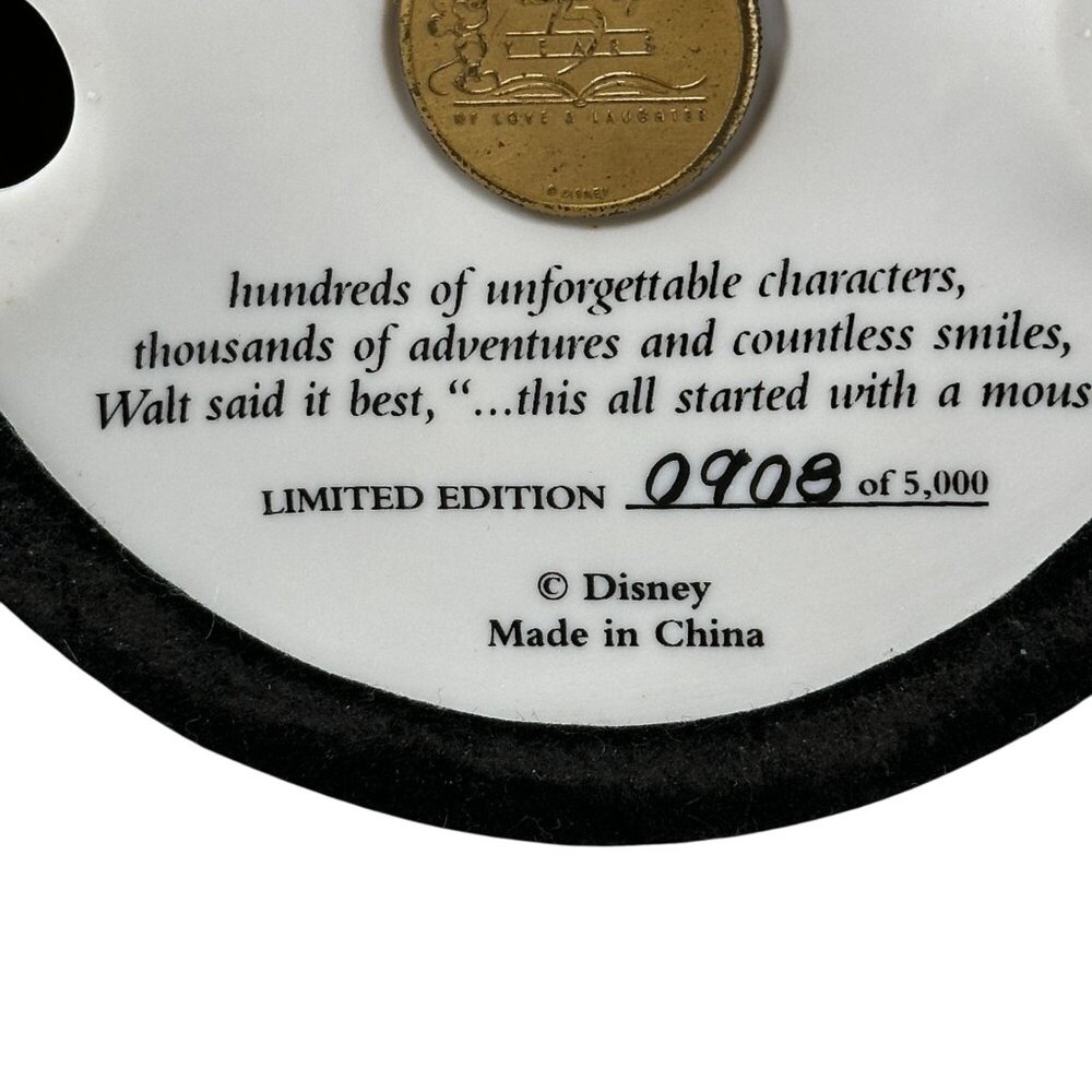 Disney Mickey Mouse 75th Anniversary Limited Edition Porcelain Figurine 9in #908 - Picture 8 of 16